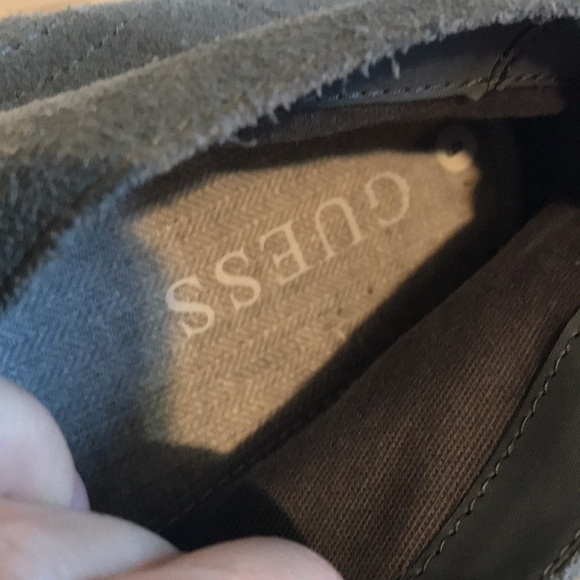 GUESS Men's Hubert Grey suede Boot dressy shoes 9 M - Picture 7 of 10